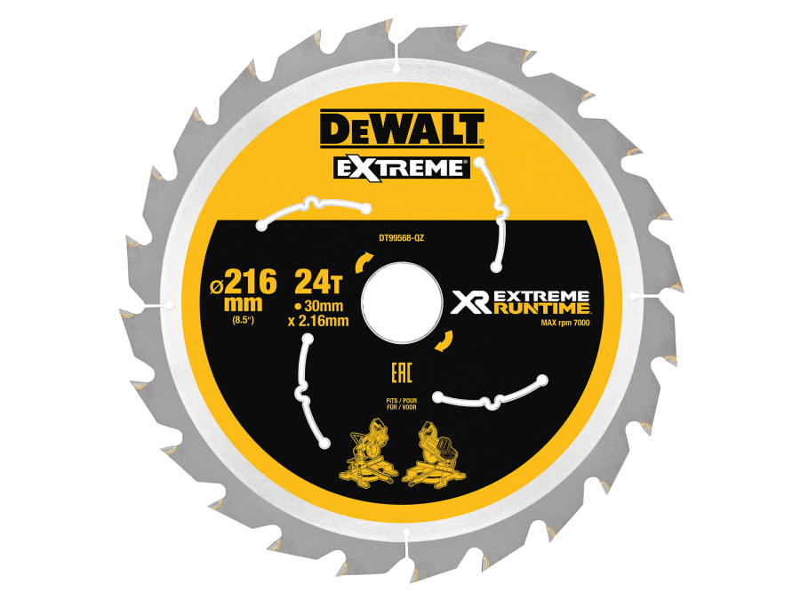 Dewalt Power Tools Dewalt DT99568QZ 216 x 30mm x 24T Circular Saw Blade