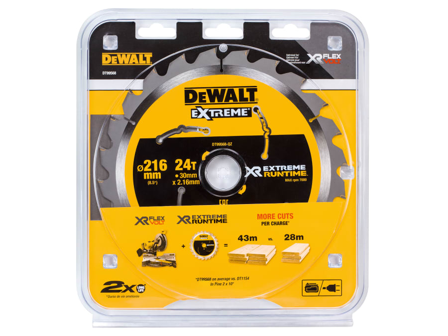 Dewalt Power Tools Dewalt DT99568QZ 216 x 30mm x 24T Circular Saw Blade
