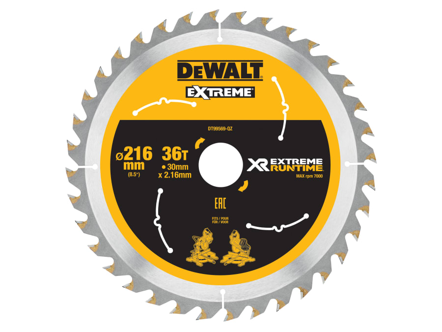 Dewalt Power Tools Dewalt DT99569QZ 216mm x 30mm x 36T Circular Saw Blade