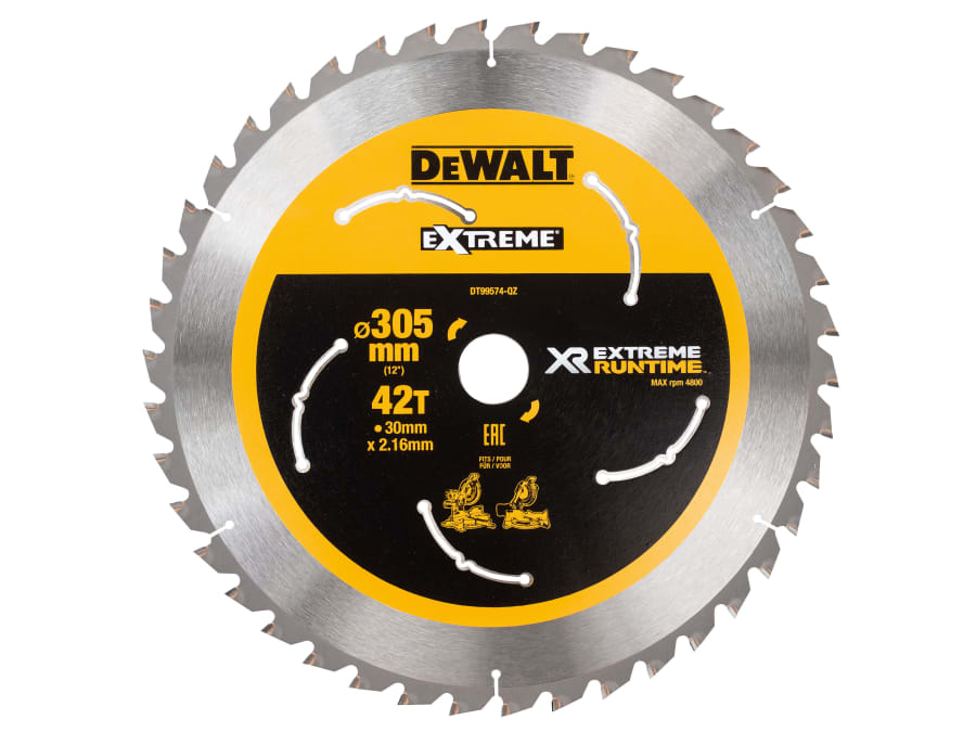 Dewalt Power Tools Dewalt DT99574QZ 305mm x 30mm 42T Mitre Saw Blade