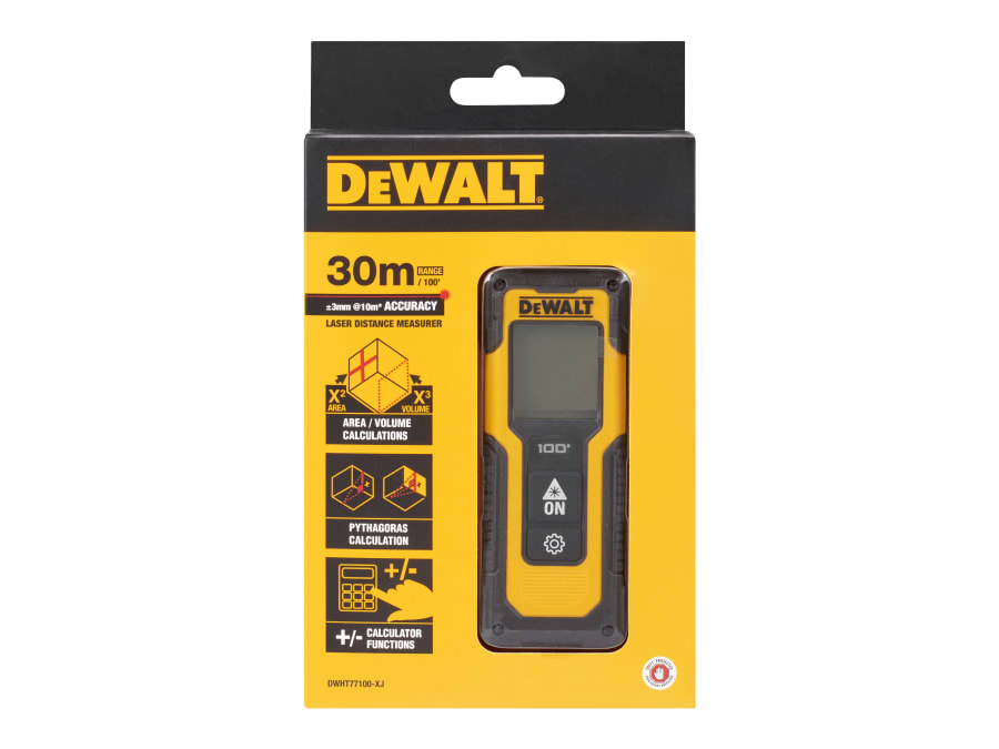 Dewalt Power Tools Dewalt DWHT77100XJ 30m Laser Distance Measure