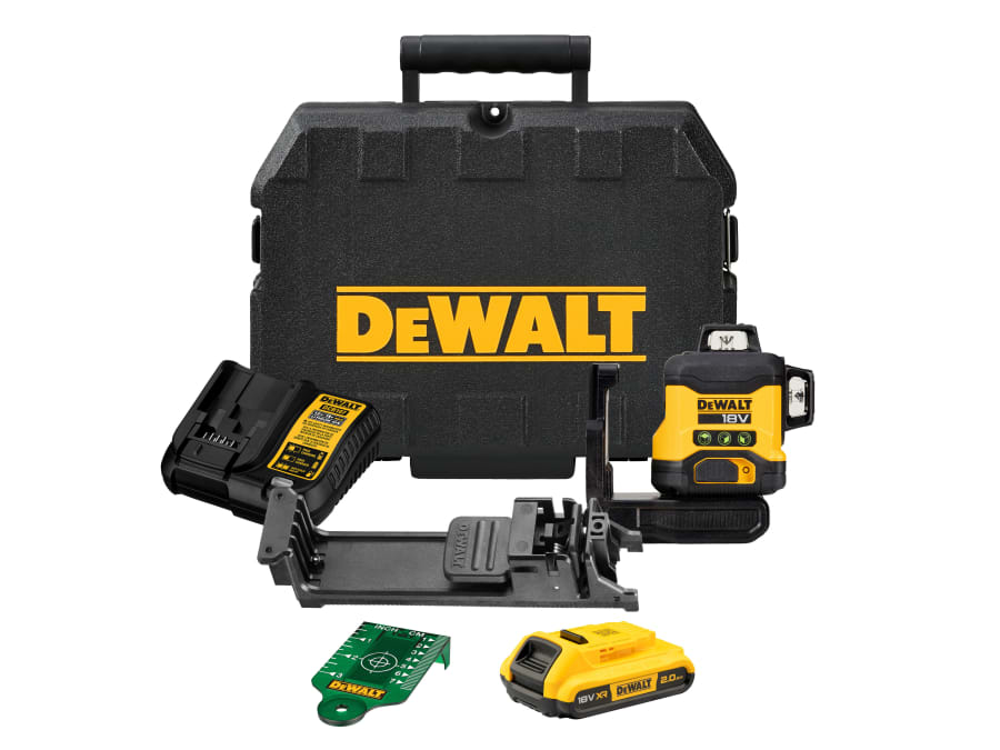 Dewalt Power Tools Dewalt DCLE34031D1GB 18V 3 x 360° Multi Line Laser with 1 × 2.0Ah