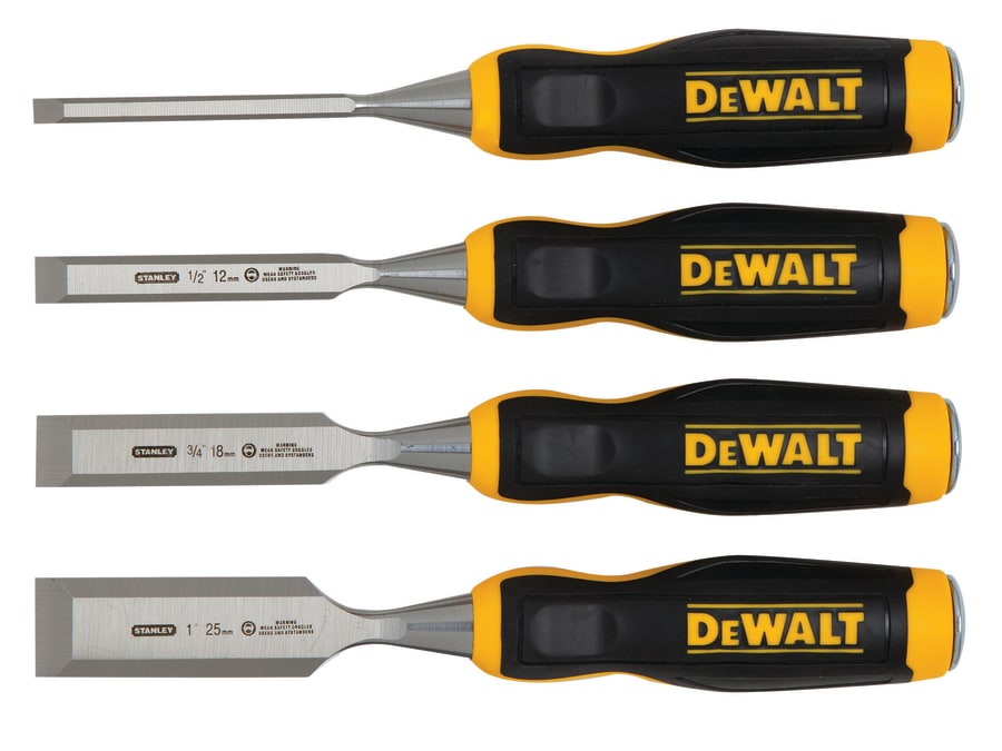 Dewalt Hand Tools Dewalt DWHT016063 Wood Chisel Set 4 Piece