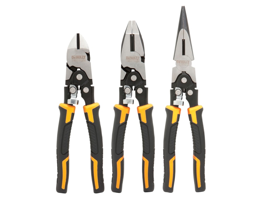 Dewalt Hand Tools Dewalt DWHT070485 Compound Action Pliers Set 3 Piece