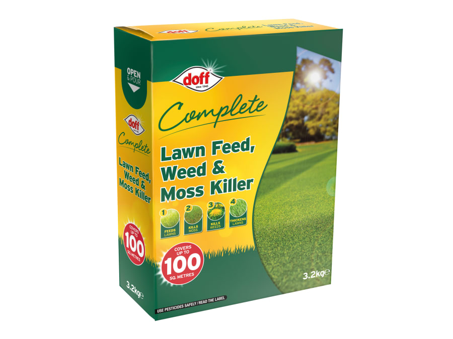 Doff FLMC20DOF Lawn Feed Weed & Moss Killer 3.2kg