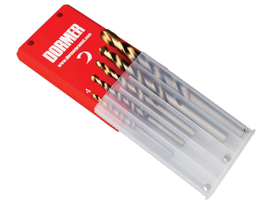 Dormer A08910 HSS TiN Coated Jobber Drill Set 4.0-10.0mm