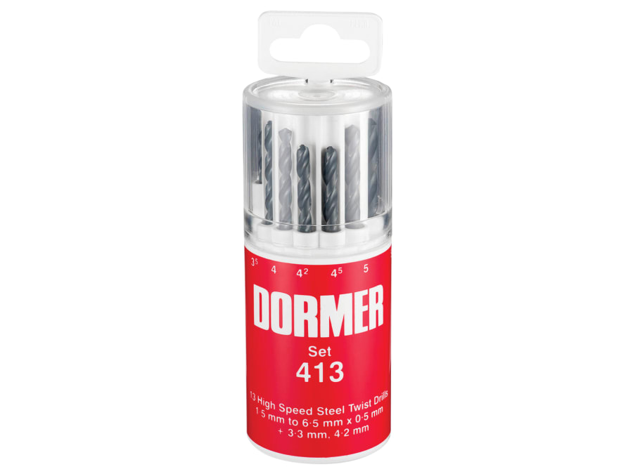 Dormer A191413 13 Piece HSS Drill Bit Set 1.5-6.5mm
