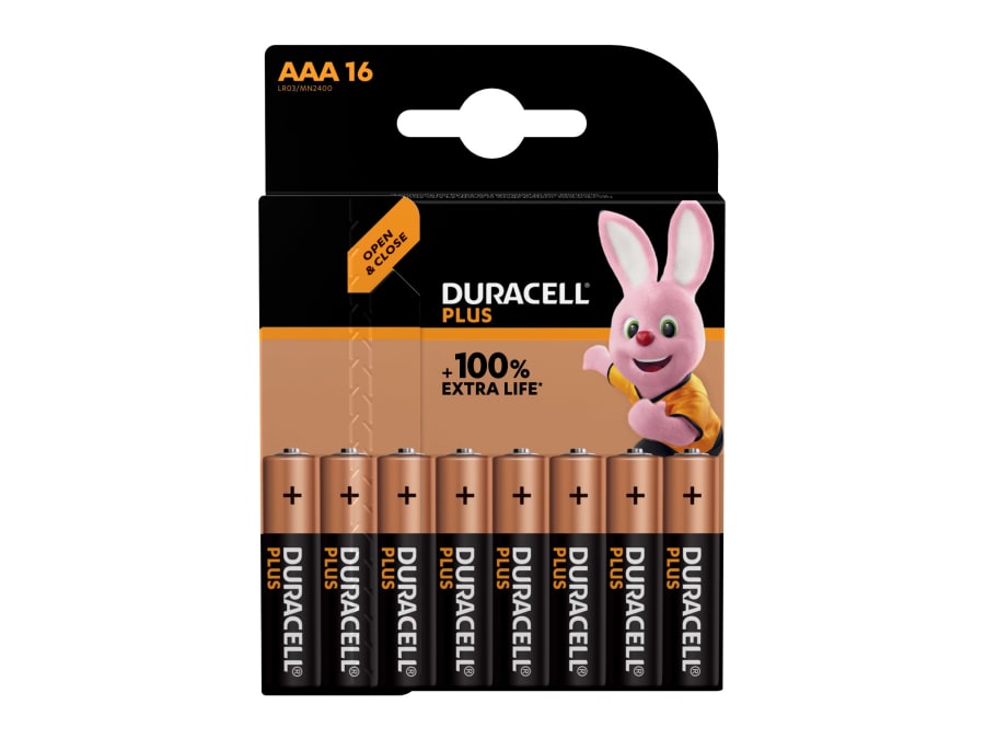 Duracell S19037 AAA Batteries Pack 16