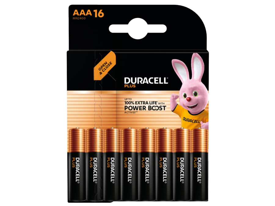 Duracell S30950 AAA Batteries Pack of 16