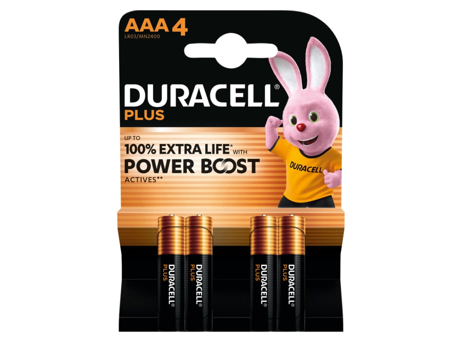 Duracell S30947 AAA Batteries with Power Boost Pack 4