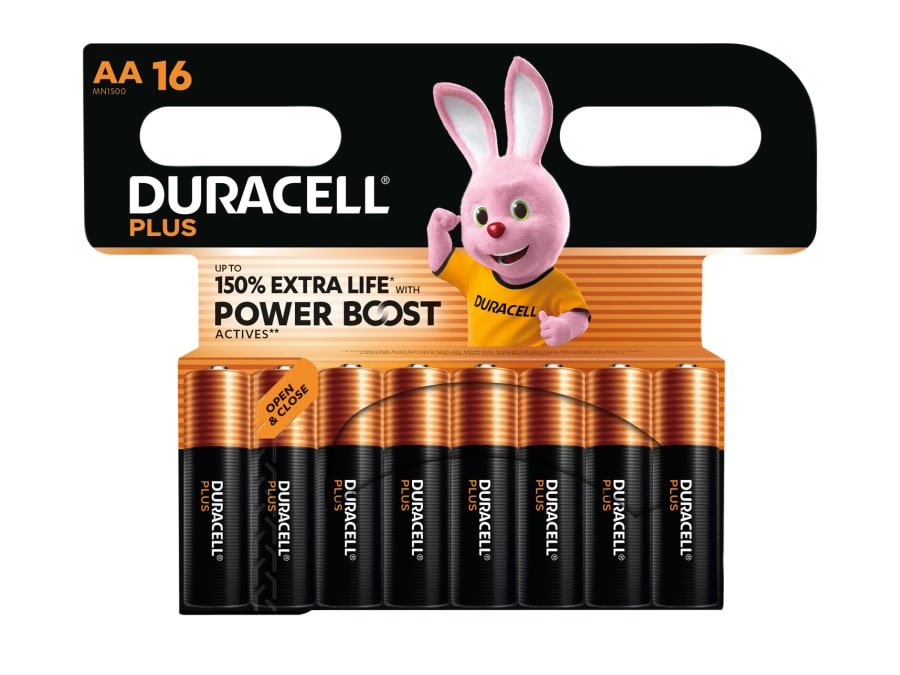 Duracell S30946 AA Batteries Pack of 16