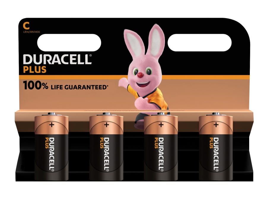 Duracell S18712 C Cell Batteries (Pack 4)