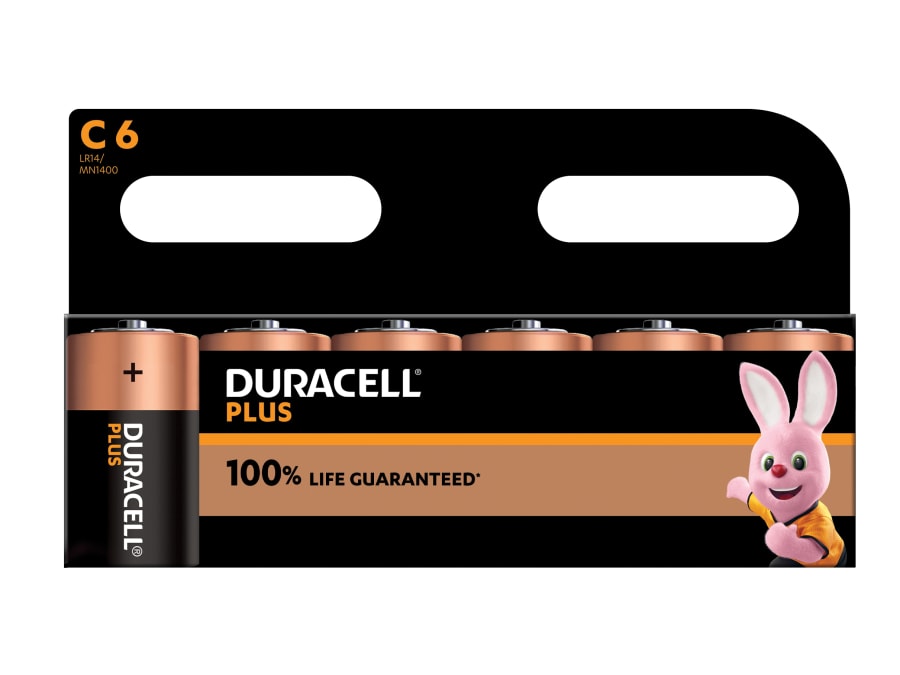 Duracell S18713 C Cell Batteries (Pack 6)