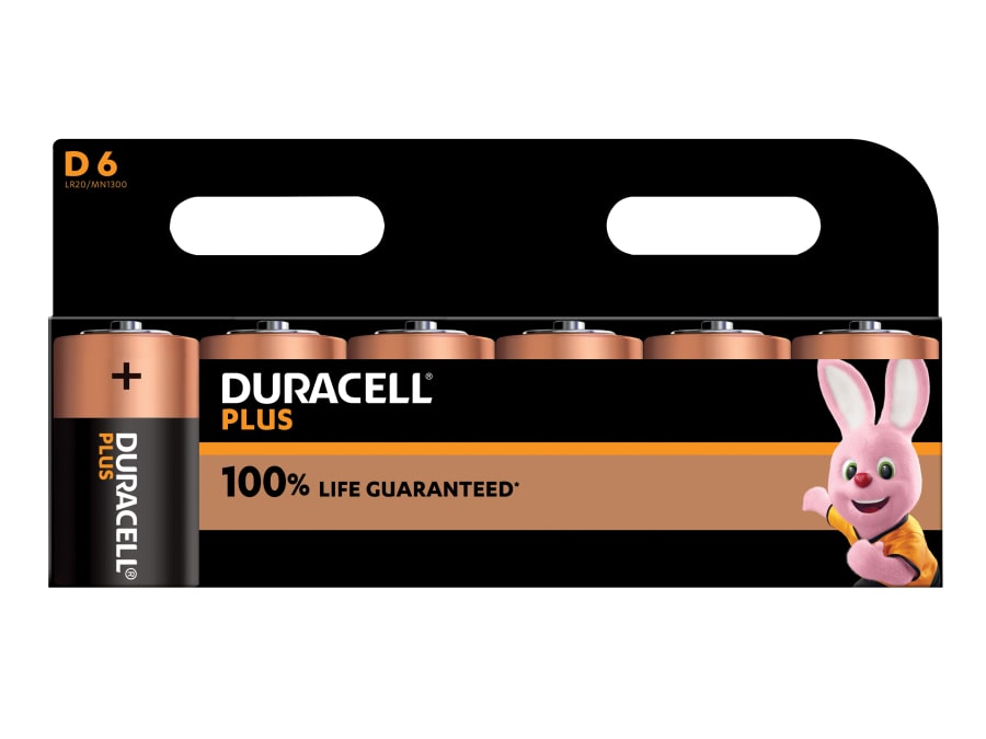 Duracell S18716 D Cell Batteries Pack 6