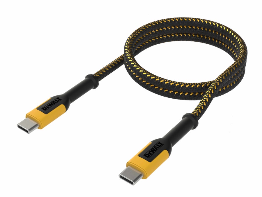 Dewalt Telecoms 1310006DWG USB C to USB C 100W Charging Cable 1.2m