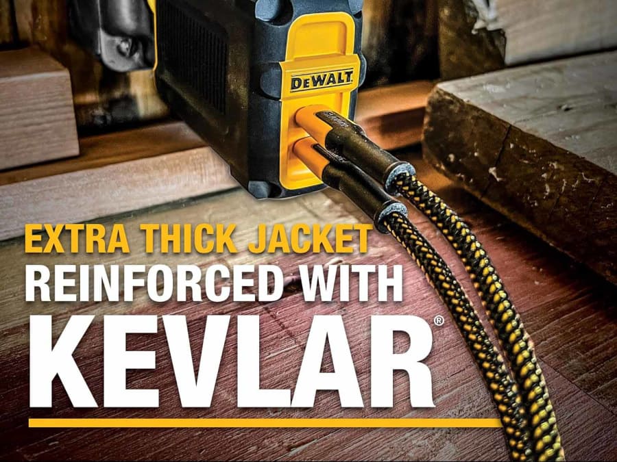 Dewalt Telecoms 1310007DWG USB C to USB C 100W Charging Cable 1.8m