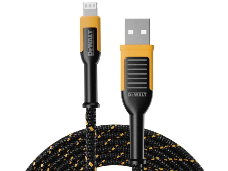 Dewalt Telecoms 1311325DWG USB A to Lightning Charging Cable 1.8m