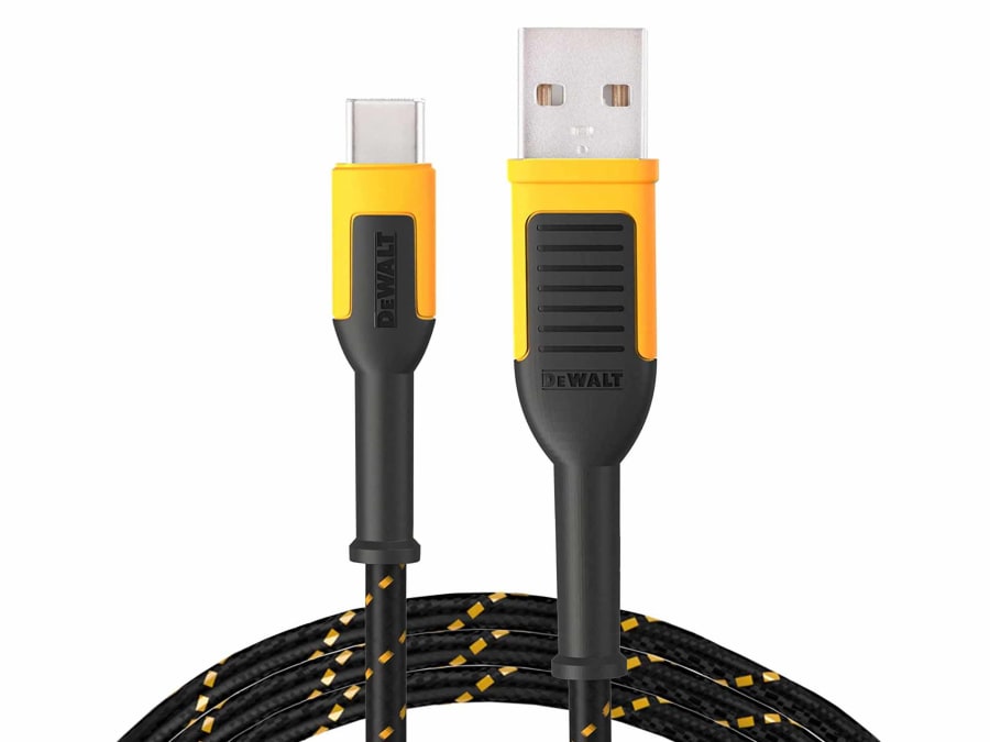 Dewalt Telecoms 1311349DWG USB A to USB C Charging Cable 3m