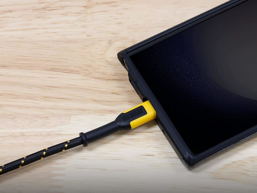 Dewalt Telecoms 1311349DWG USB A to USB C Charging Cable 3m