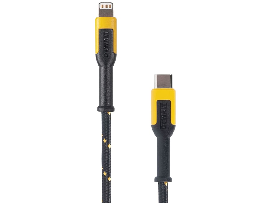 Dewalt Telecoms 1311357DWG USB C to Lightning Charging Cable 1.2m