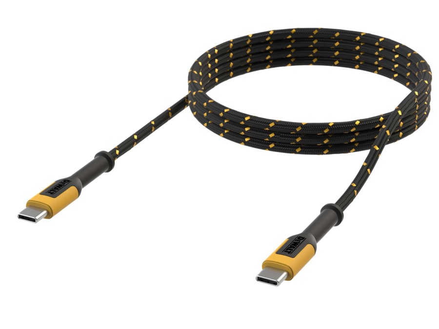 Dewalt Telecoms 1311362DWG USB C to USB C Charging Cable 1.2m