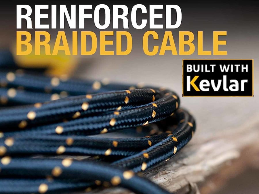 Dewalt Telecoms 1311362DWG USB C to USB C Charging Cable 1.2m