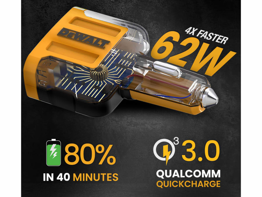 Dewalt Telecoms 1419009DWG 4-Port USB PD Charger 60W