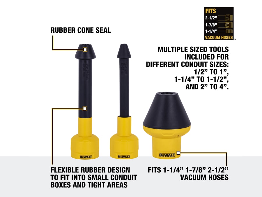Dewalt Vacuum Dewalt DXVA000301E Conduit Line Puller Kit