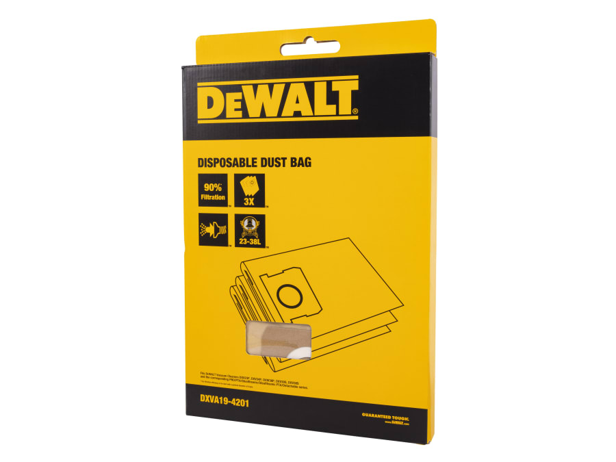 Dewalt Vacuum Dewalt DXVA194201 Dust Bag with 3 Bags