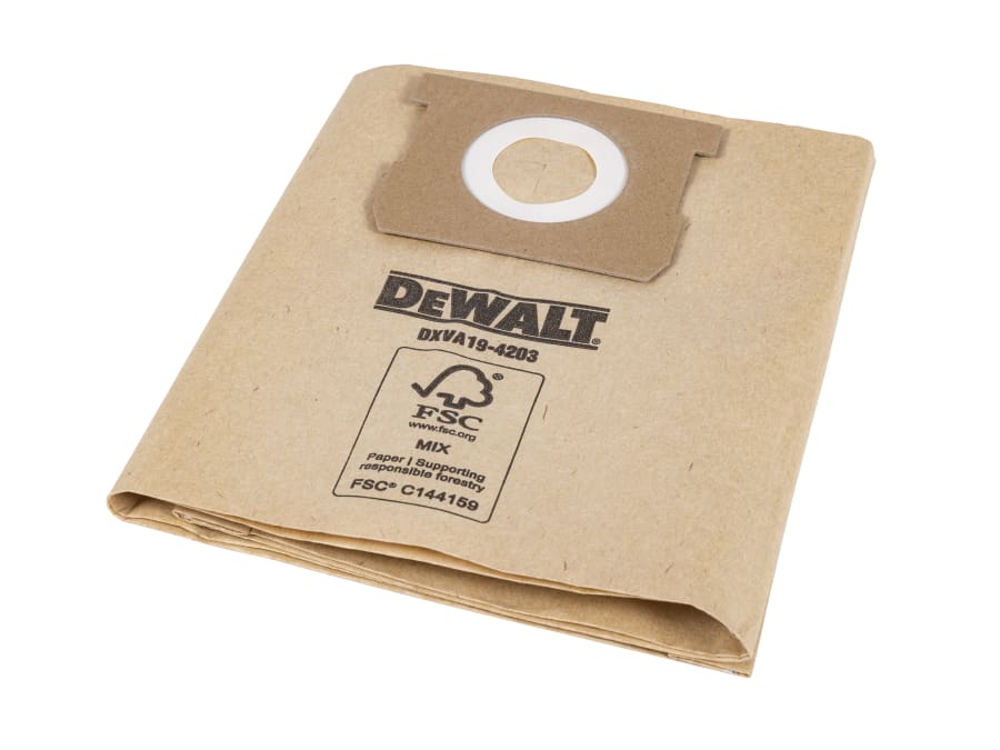Dewalt Vacuum Dewalt DXVA194203 Dust Bag 3 Pack