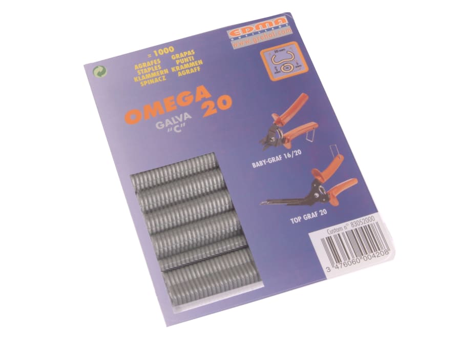 Edma 0420 Galvanised Steel Hog Ring Omega 20