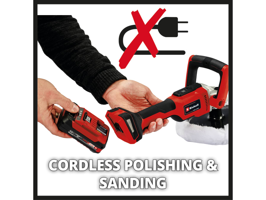 Einhell CE-CP 18/180 Li E-Solo 18V Polisher with 180mm Pad Bare Unit