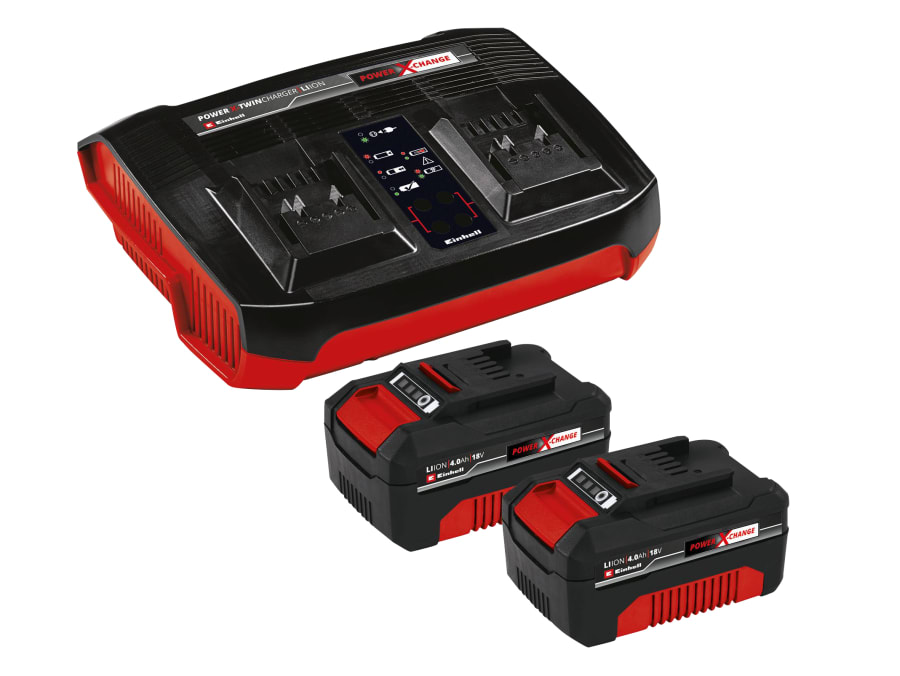 Einhell 4512112 18V Power X-Change Starter Kit with 2 × 4.0Ah Batteries