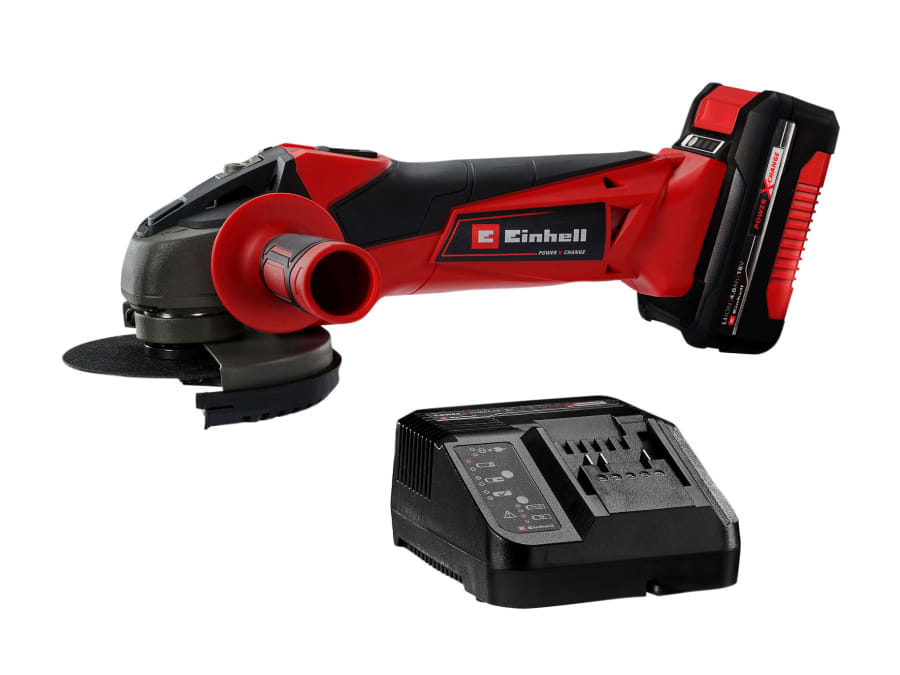 Einhell TC-AG 18/115 Li 18V Angle Grinder 115mm with 1 × 4.0Ah Battery