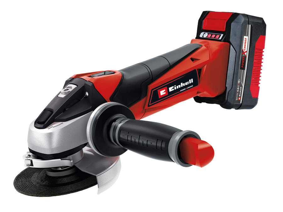 Einhell TE-AG 18/115 Li 18V 115mm Angle Grinder with 1 × 4.0Ah Battery
