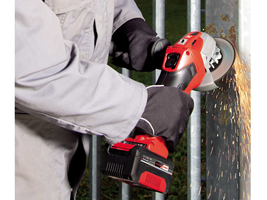 Einhell TE-AG 18/115 Li 18V 115mm Angle Grinder with 1 × 4.0Ah Battery