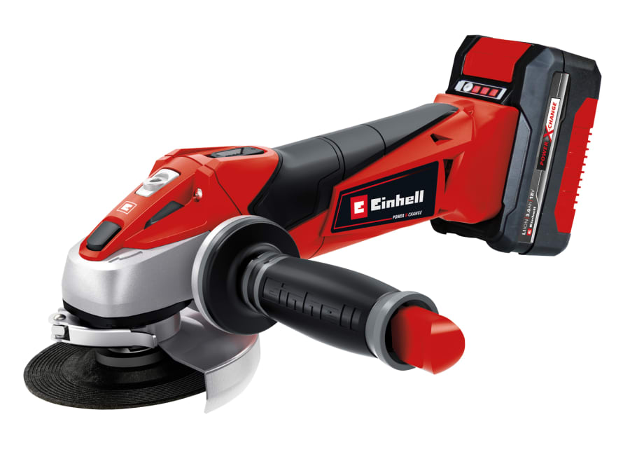 Einhell TE-AG 18 Li 115mm Angle Grinder with 1 × 3.0Ah Battery