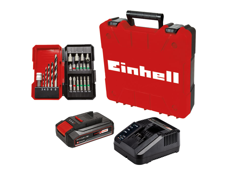Einhell TE-CD 18/2 Li-I + 22 18V Combi Drill with 1 × 2.5Ah Battery