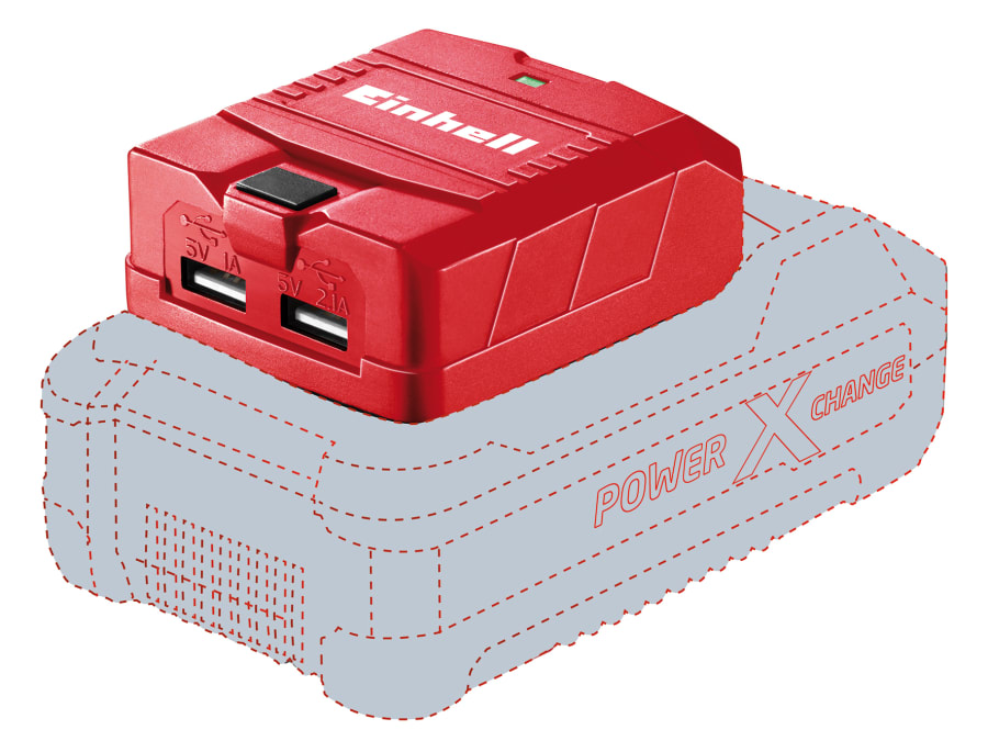 Einhell 4514120 TE-CP 18 Li USB-Solo Power X-Change Battery Adaptor 18V