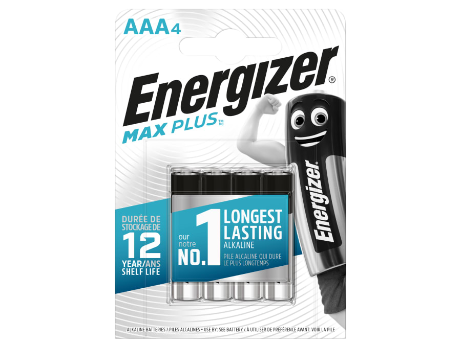 Energizer S13459 AAA Alkaline Batteries Pack 4