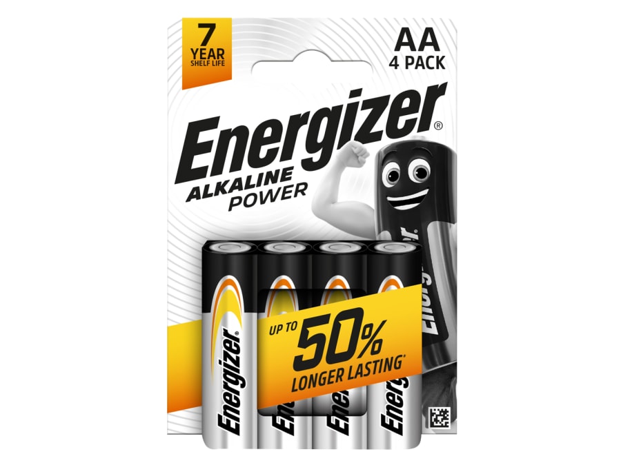 Energizer S8992 AA Alkaline Batteries Pack 4