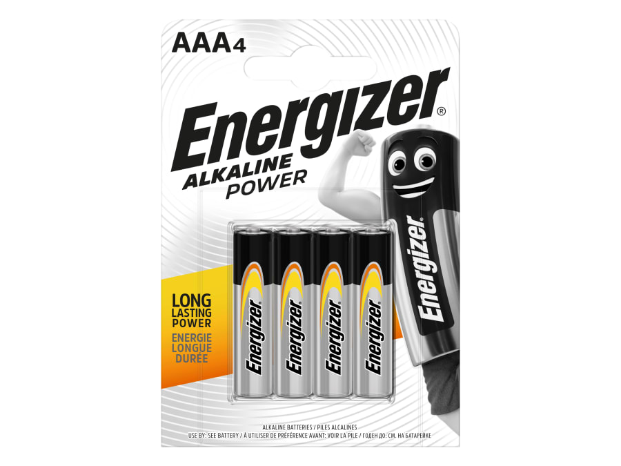 Energizer S8993 AAA Alkaline Batteries Pack 4