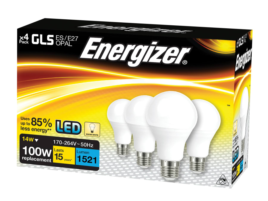Energizer S14424 LED ES Opal GLS Bulb Warm White