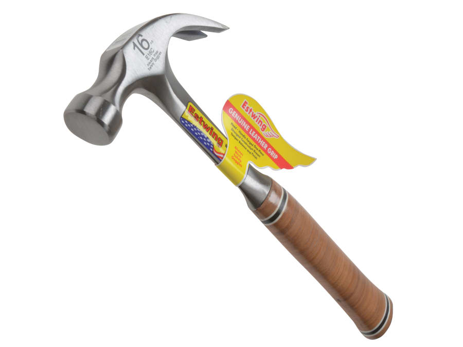 Estwing E16C 450g Curved Claw Hammer with Leather Grip