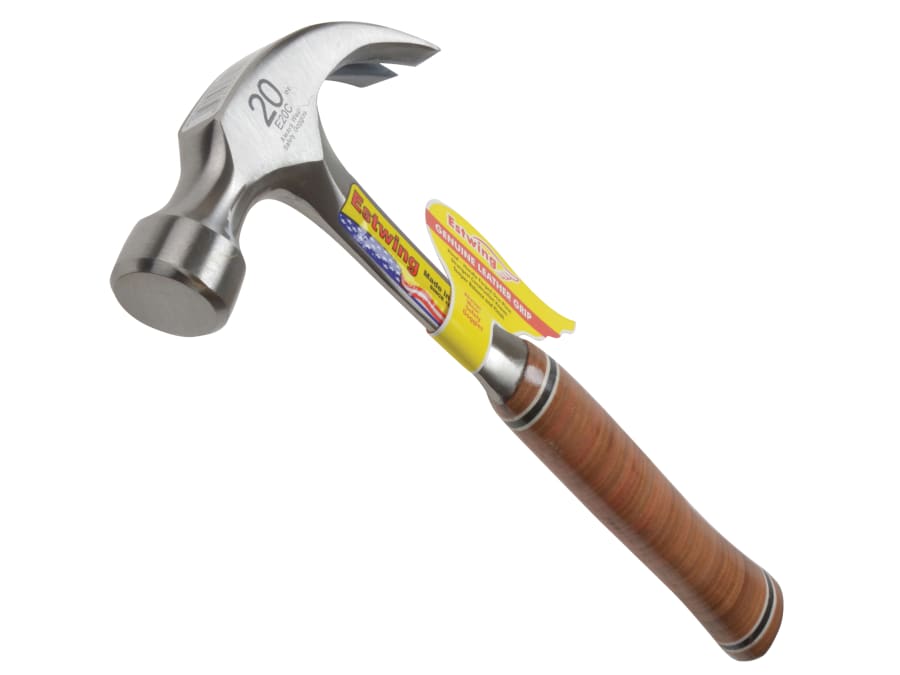 Estwing E20C 20oz Curved Claw Hammer with Leather Grip