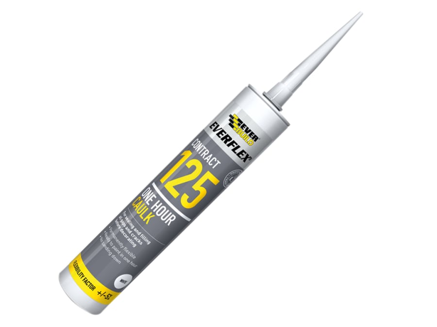 Everbuild Sika Everbuild 482349 300ml One Hour Caulk White