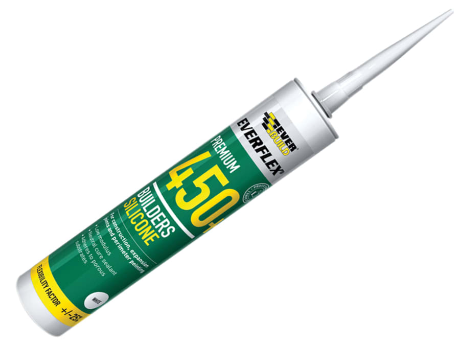 Everbuild Sika Everbuild 484832 450 Builders Silicone Sealant Black 300ml
