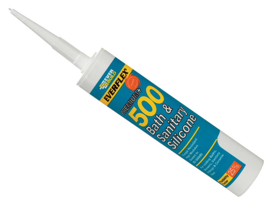Everbuild Sika Everbuild 484838 290ml Bath & Sanitary Silicone Sealant Manhattan Grey