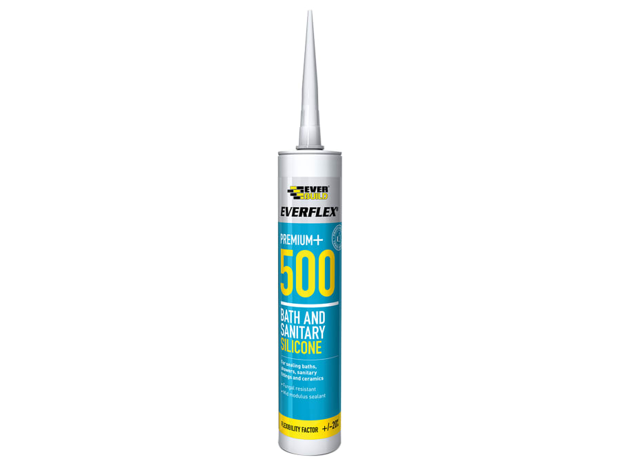 Everbuild Sika Everbuild 484839 290ml Ivory Bath & Sanitary Silicone Sealant