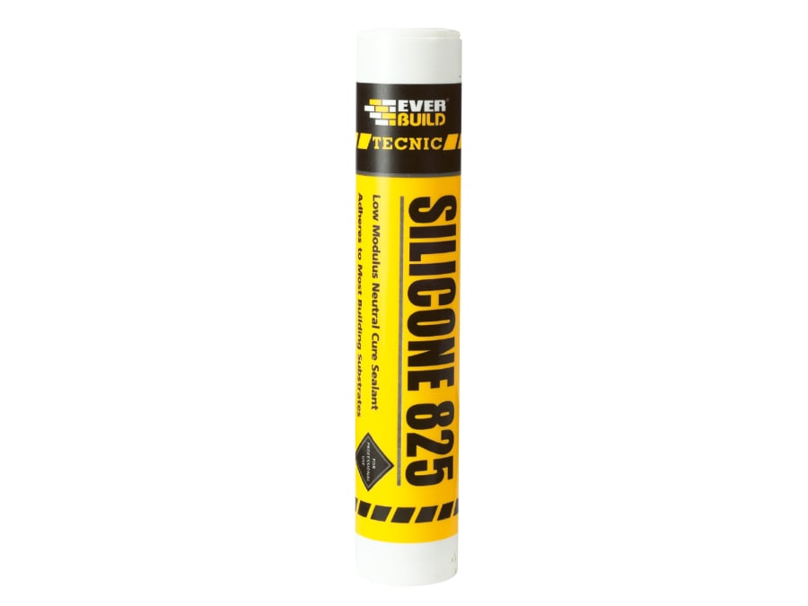 Everbuild Sika 467204 Tecnic Silicone 825 Black 380ml